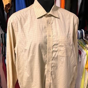 CLUB ROOM button down 100% cotton Size 16.5 34/35